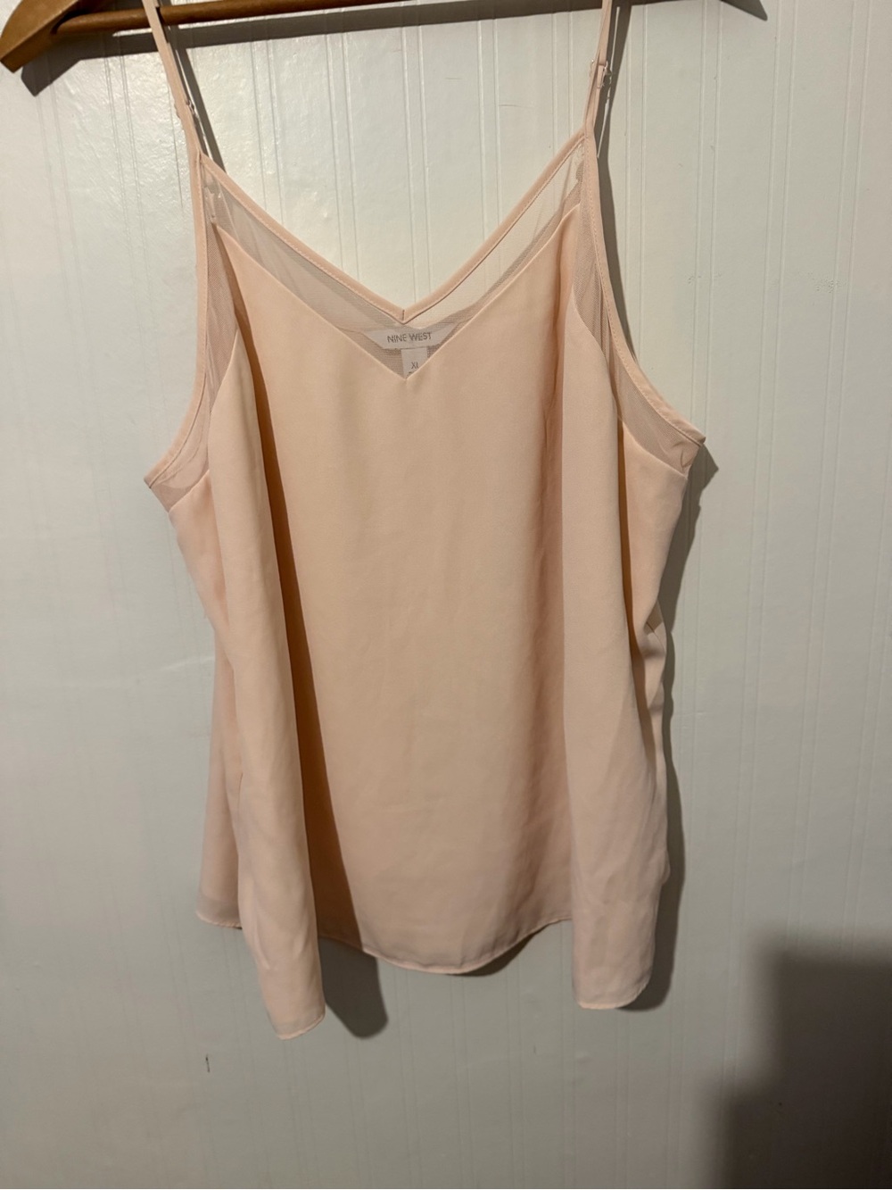 Nine West Blush Pink V-Neck Camisole XL